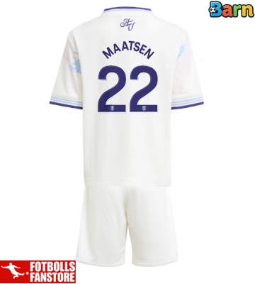 Aston Villa Ian Maatsen #22 Tredje Tröja Barn 2025-26 Kortärmad (+ Korta byxor)